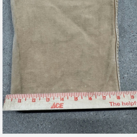 Vintage RRL Ralph Lauren 34x32 Thick Cotton Twill Brown Relaxed Cargo Pants - Picture 2 of 15
